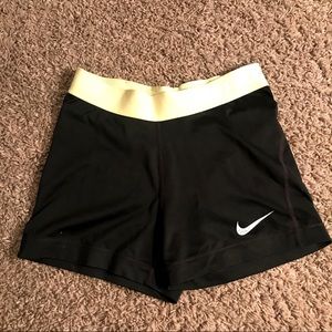 Black Nike Pro shorts